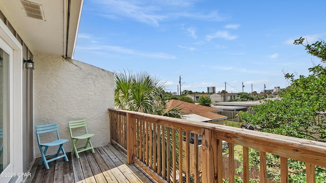 612 Laurel St Unit D, Panama City Beach, FL 32407 - view of wooden terrace
