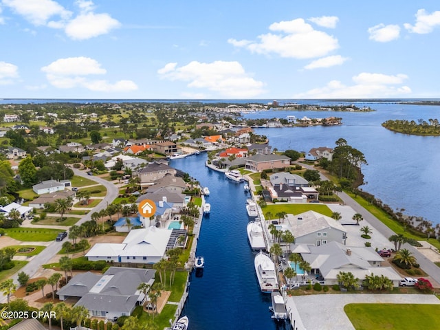 1110 Redfish Cir, Panama City, FL 32408 - aerial perspective of suburban area with a nearby body of water