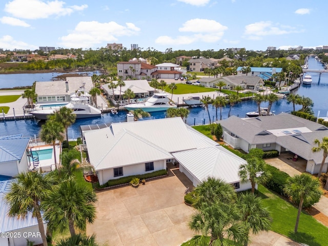 1110 Redfish Cir, Panama City, FL 32408 - aerial view of residential area with a large body of water
