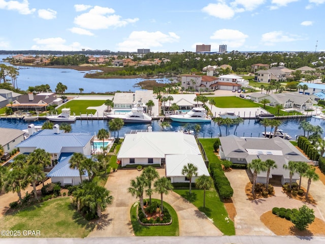 1110 Redfish Cir, Panama City, FL 32408 - aerial perspective of suburban area featuring a nearby body of water