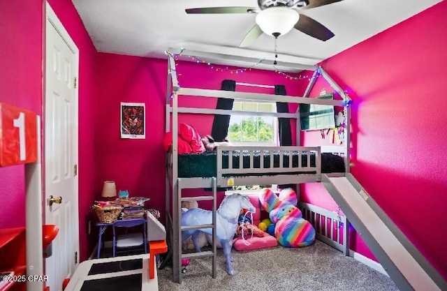 21382 NW Paradise Ln, Altha, FL 32421 - bedroom featuring carpet floors and ceiling fan
