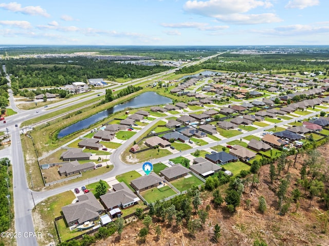 4304 Bylsma Cir, Panama City, FL 32404 - aerial view of property and surrounding area featuring nearby suburban area and a large body of water