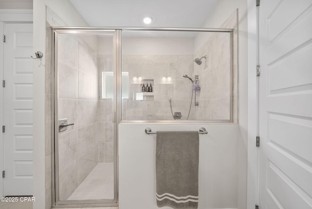2012 Frankford Point Rd, Panama City, FL 32405 - bathroom with a stall shower and recessed lighting