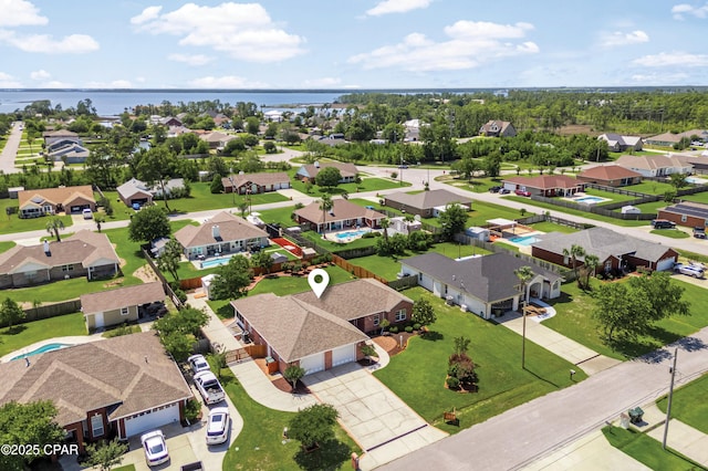 1406 New Jersey Ave, Lynn Haven, FL 32444 - aerial view of residential area with a large body of water