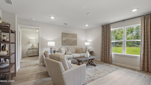 4132 Concord Blvd, Chipley, FL 32428 - living area featuring wood finished floors, baseboards, and recessed lighting