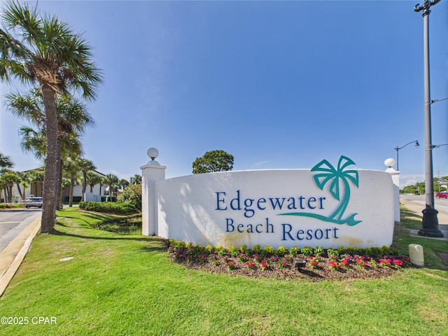 520 N Richard Jackson Blvd Unit 1301, Panama City Beach, FL 32407 - community sign featuring a yard
