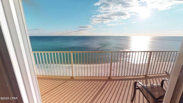 16819 Front Beach Rd Unit 903, Panama City Beach, FL 32413 - balcony featuring view of water and beach