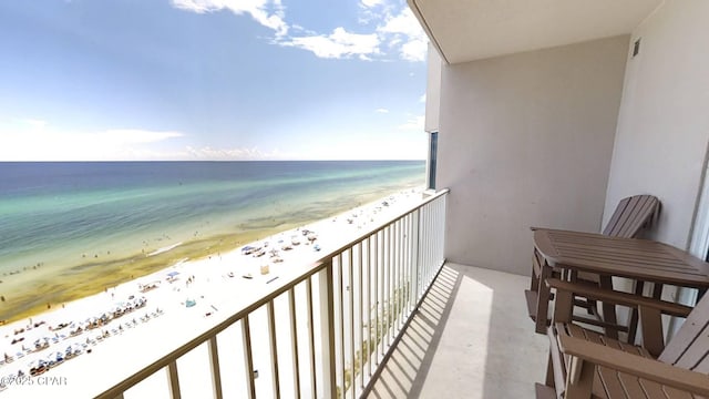 16819 Front Beach Rd Unit 903, Panama City Beach, FL 32413 - balcony with view of water and beach