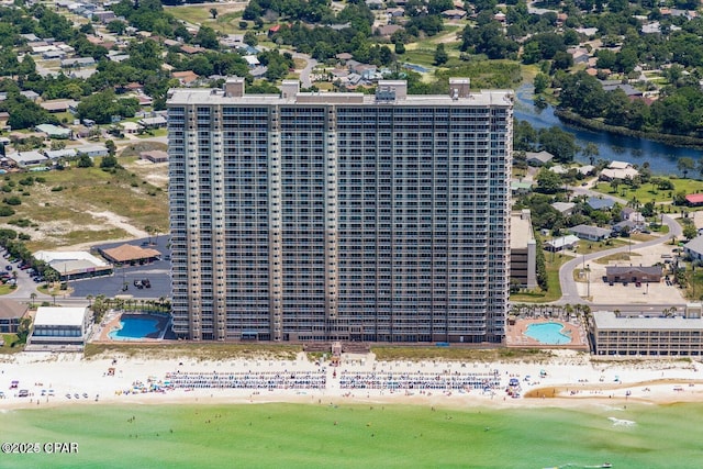 16819 Front Beach Rd Unit 903, Panama City Beach, FL 32413 - bird's eye view of expansive coastline and a pool