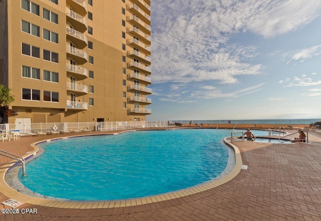16819 Front Beach Rd Unit 903, Panama City Beach, FL 32413 - community pool with a water view