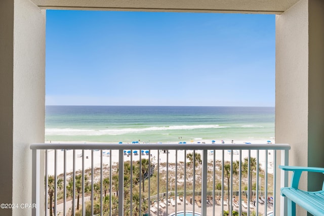 11807 Front Beach Rd Unit 1-706, Panama City Beach, FL 32407 - balcony featuring view of water and beach