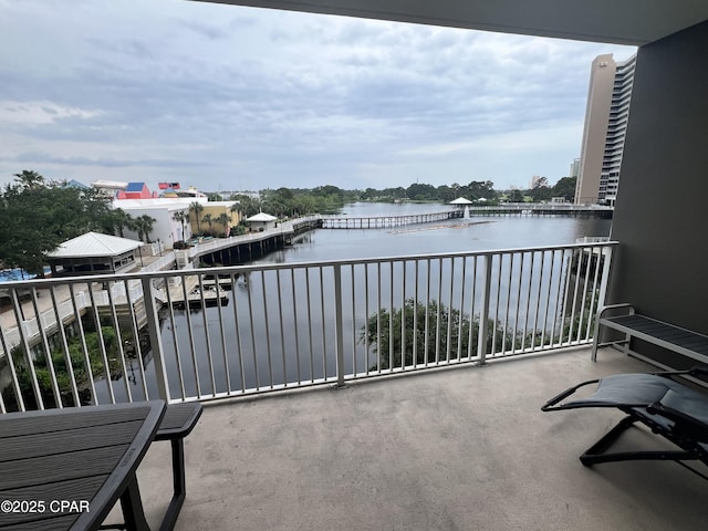 9902 S Thomas Dr Unit 237, Panama City Beach, FL 32408 - balcony with a water view