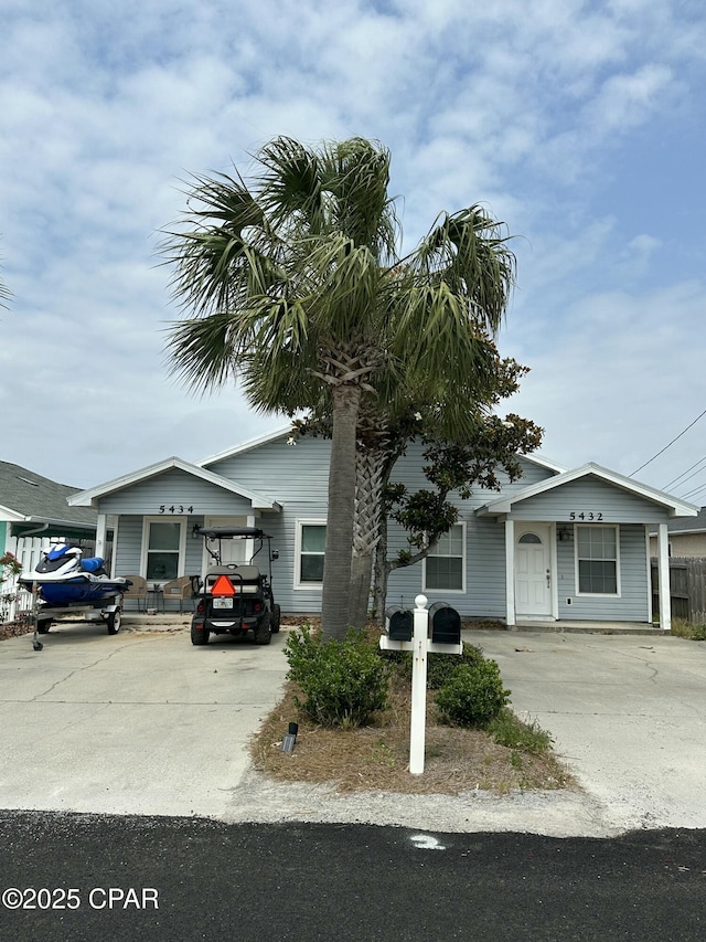 5432-5434 Sunset, Panama City, FL 32408 - view of front facade featuring driveway