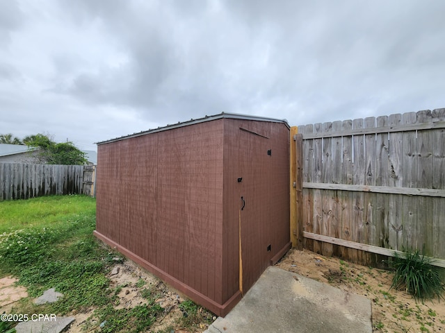 5432-5434 Sunset, Panama City, FL 32408 - view of shed with a fenced backyard