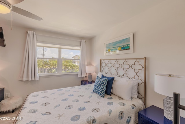 17735 Front Beach Rd Unit 2, Panama City Beach, FL 32413 - bedroom with ceiling fan
