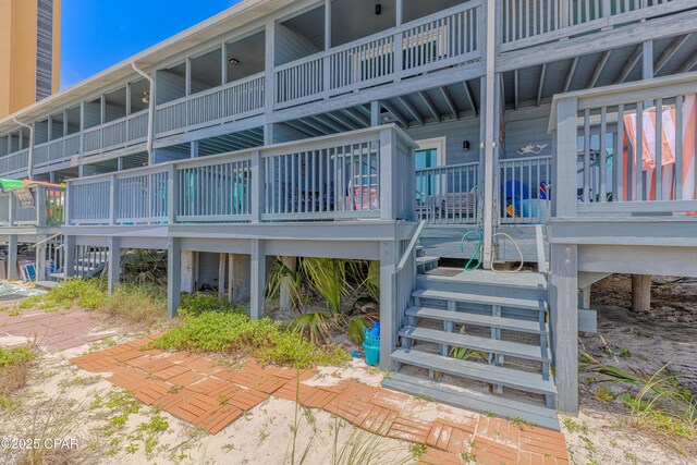 17735 Front Beach Rd Unit 2, Panama City Beach, FL 32413 - view of building exterior with stairs