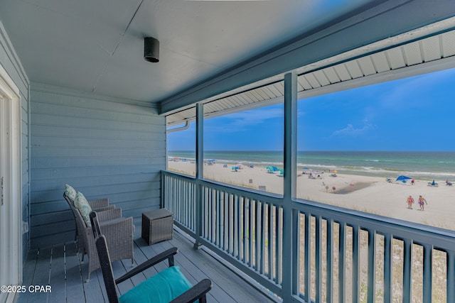 17735 Front Beach Rd Unit 2, Panama City Beach, FL 32413 - balcony featuring view of water and beach