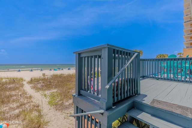 17735 Front Beach Rd Unit 2, Panama City Beach, FL 32413 - view of community with view of nearby beach and a deck with water view