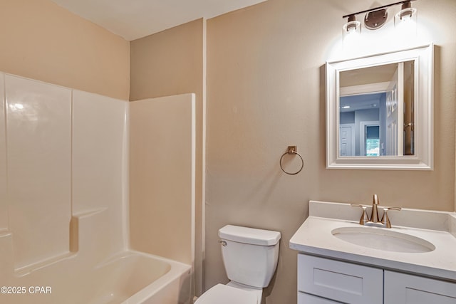 3729 E 9th St, Panama City, FL 32401 - bathroom featuring vanity, toilet, and bathtub / shower combination