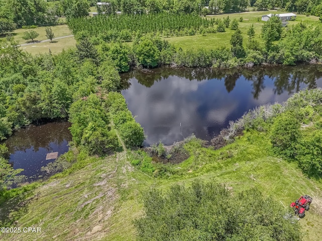 25966 George Maloy Ln, Altha, FL 32421 - aerial view of a nearby body of water