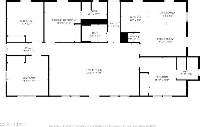 25966 George Maloy Ln, Altha, FL 32421 - property floor plan