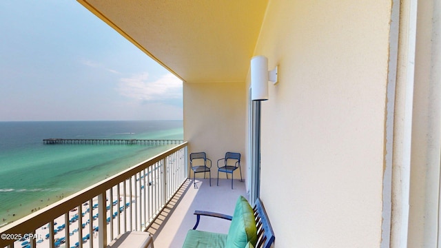 15817 Front Beach Rd Unit 1808, Panama City Beach, FL 32413 - balcony featuring a water view