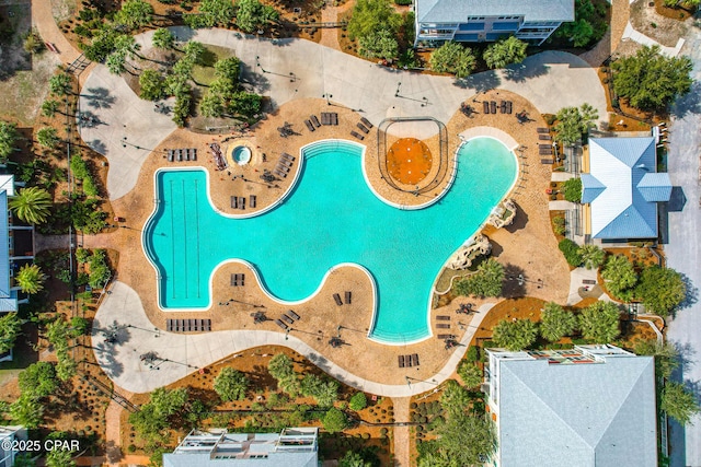 8700 Front Beach Rd Unit 8107, Panama City Beach, FL 32407 - aerial view of a pool area