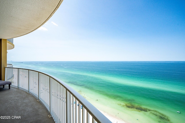 17545 Front Beach Rd Unit 2004, Panama City Beach, FL 32413 - balcony featuring a water view