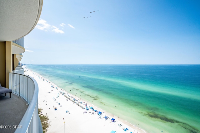 17545 Front Beach Rd Unit 2004, Panama City Beach, FL 32413 - balcony with view of water and beach