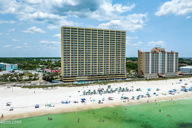 17545 Front Beach Rd Unit 2004, Panama City Beach, FL 32413 - view of property with view of water and beach