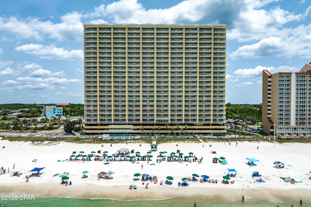 17545 Front Beach Rd Unit 2004, Panama City Beach, FL 32413 - view of building exterior featuring view of water and beach