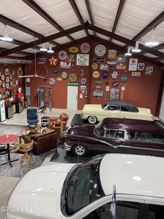 290 Rudys Blaze, Wewahitchka, FL 32465 - garage with wood walls