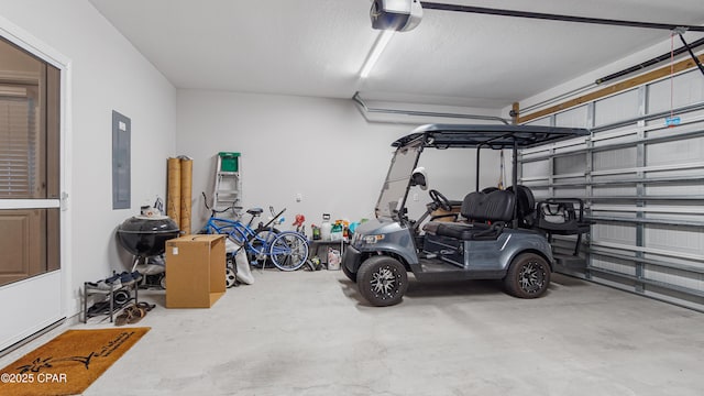113 Mosaic Dr, Port St Joe, FL 32456 - garage with electric panel and a garage door opener