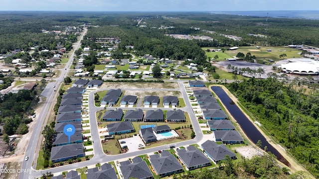 113 Mosaic Dr, Port St Joe, FL 32456 - aerial view of property's location with nearby suburban area and a forest