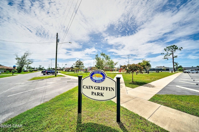 823 Bradley Cir, Lynn Haven, FL 32444 - view of asphalt road featuring street lighting and sidewalks