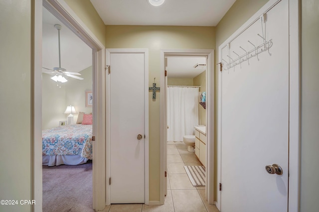17614 Front Beach Rd Unit 17E, Panama City Beach, FL 32413 - hallway with light tile patterned floors