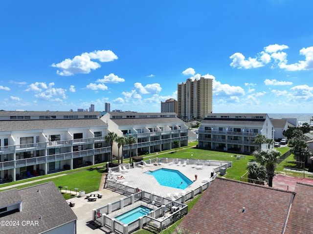 17614 Front Beach Rd Unit 17E, Panama City Beach, FL 32413 - community pool with a yard