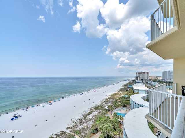 9450 S Thomas Dr Unit 1211, Panama City, FL 32408 - water view featuring nearby beach