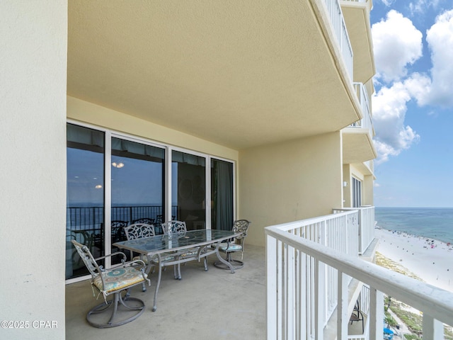 9450 S Thomas Dr Unit 1211, Panama City, FL 32408 - balcony featuring view of water and beach
