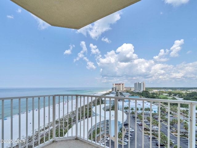 9450 S Thomas Dr Unit 1211, Panama City, FL 32408 - balcony with view of water and beach