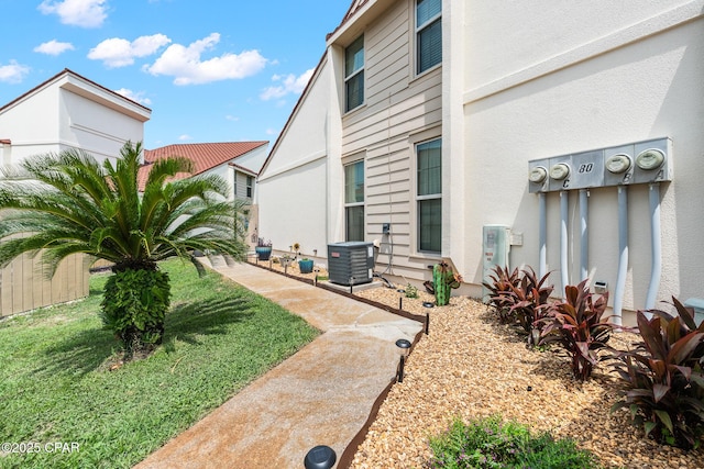 17462 Front Beach Rd, Panama City Beach, FL 32413 - view of yard featuring central AC unit