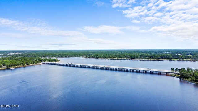 23223 Front Beach Rd Unit C1-502, Panama City Beach, FL 32413 - drone / aerial view of a notable bridge and a nearby body of water