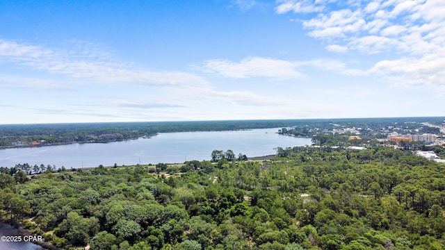 23223 Front Beach Rd Unit C1-502, Panama City Beach, FL 32413 - bird's eye view of a nearby body of water and a forest