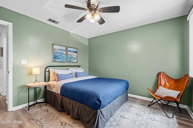 17620 Front Beach Rd Unit P2, Panama City Beach, FL 32413 - bedroom with wood finished floors, baseboards, and ceiling fan