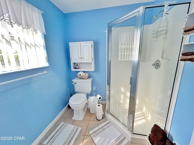 992 Hammond Lake Dr, Fountain, FL 32438 - bathroom with tile patterned floors and a shower stall