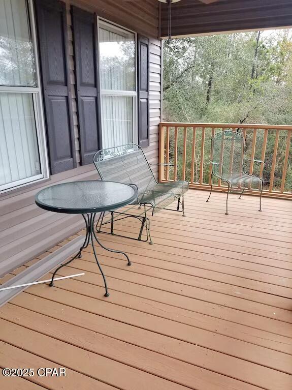 992 Hammond Lake Dr, Fountain, FL 32438 - view of wooden terrace