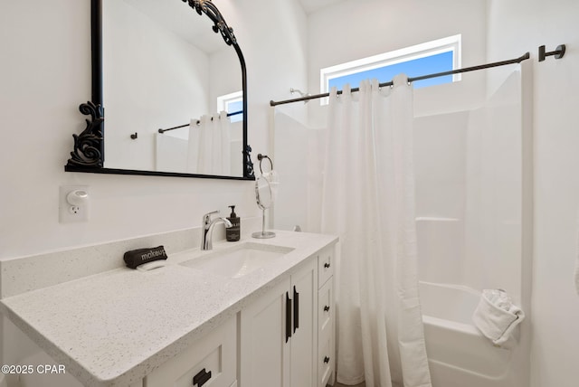309 Tanaga St, Panama City Beach, FL 32413 - bathroom with shower / tub combo and vanity