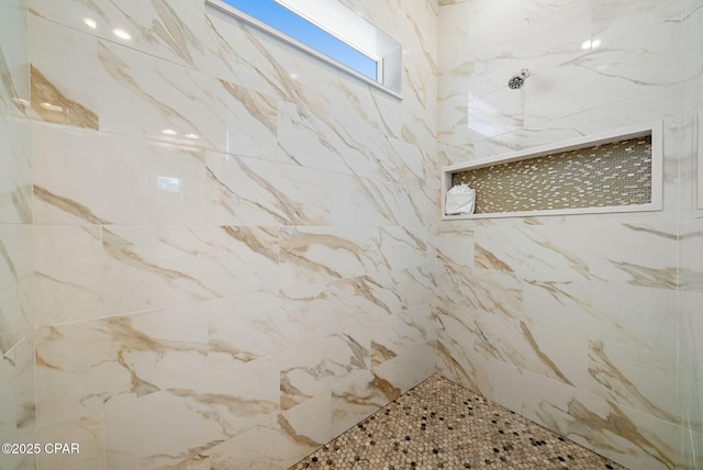 309 Tanaga St, Panama City Beach, FL 32413 - bathroom featuring tiled shower