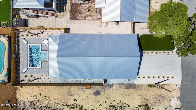 309 Tanaga St, Panama City Beach, FL 32413 - view from above of property featuring a pool area