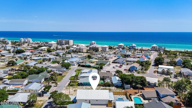 309 Tanaga St, Panama City Beach, FL 32413 - aerial view of residential area featuring a large body of water